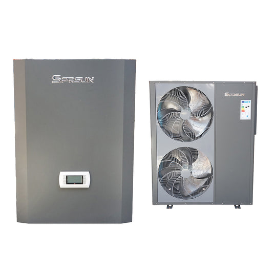 22KW monoblock air-water heat pump, 380V, installation kit included SPRSUN