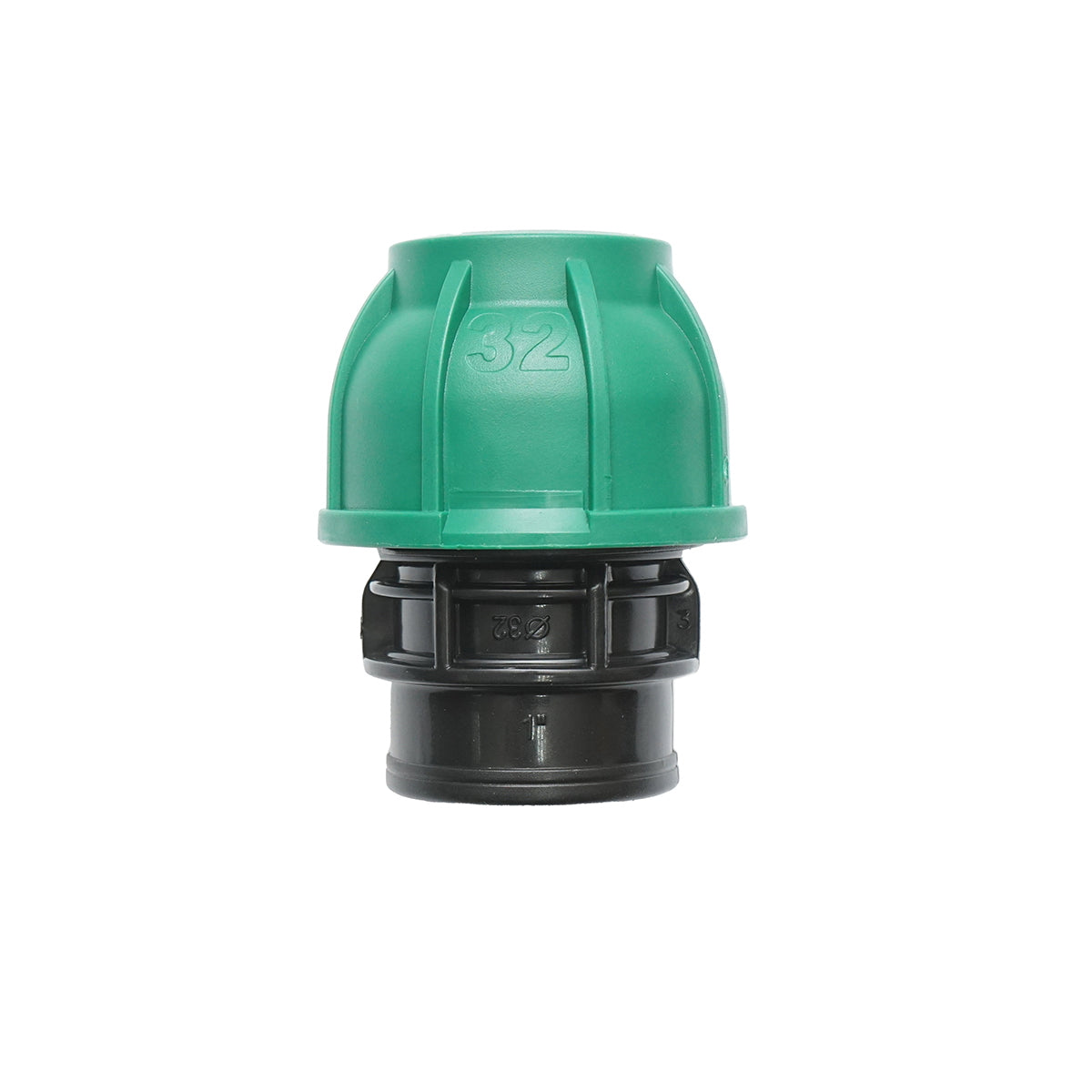 Internal thread compression fitting D32mmx1 inch, PN10 Bar for irrigation systems