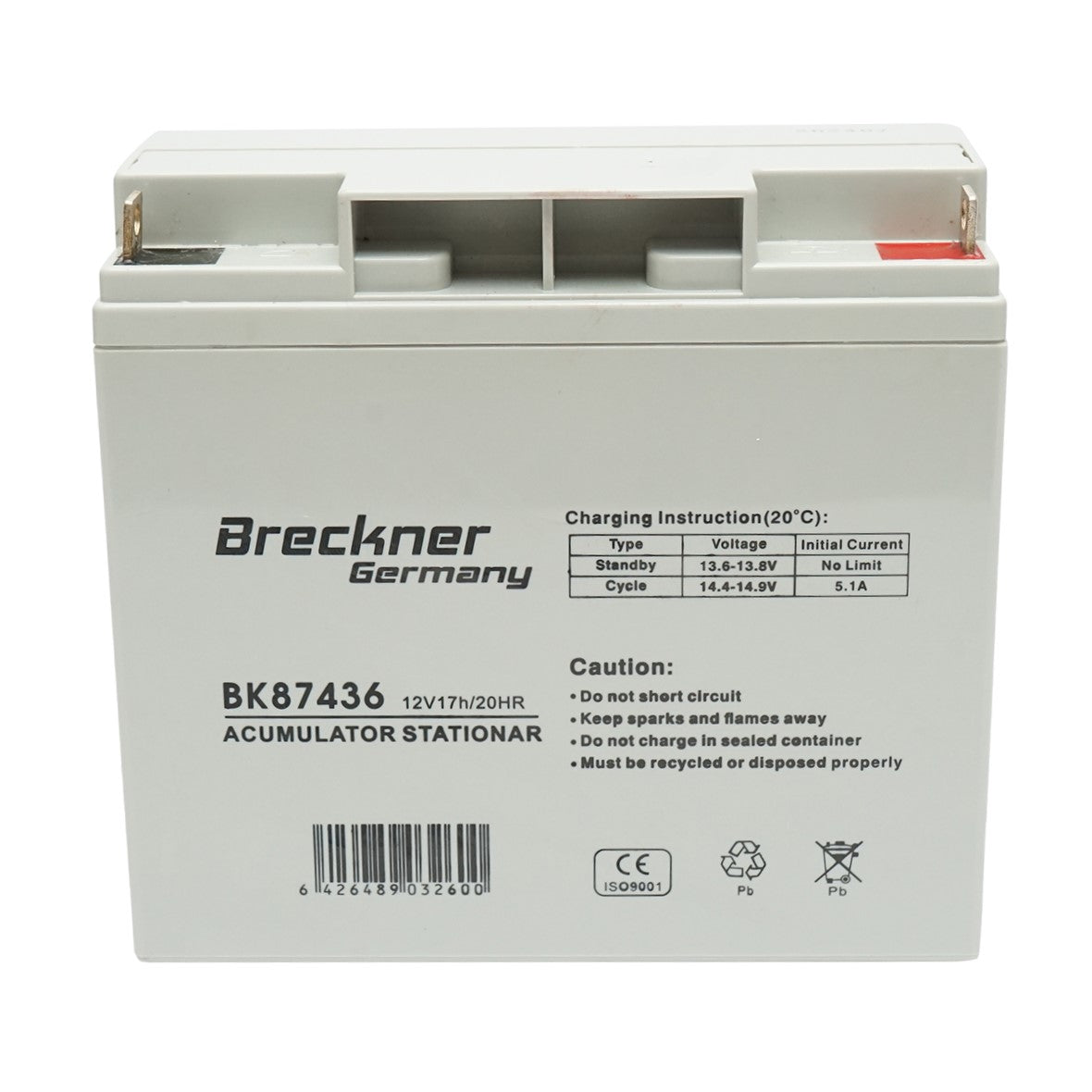 Battery for solar panel 12V, 17Ah-20Hr Breckner Germany