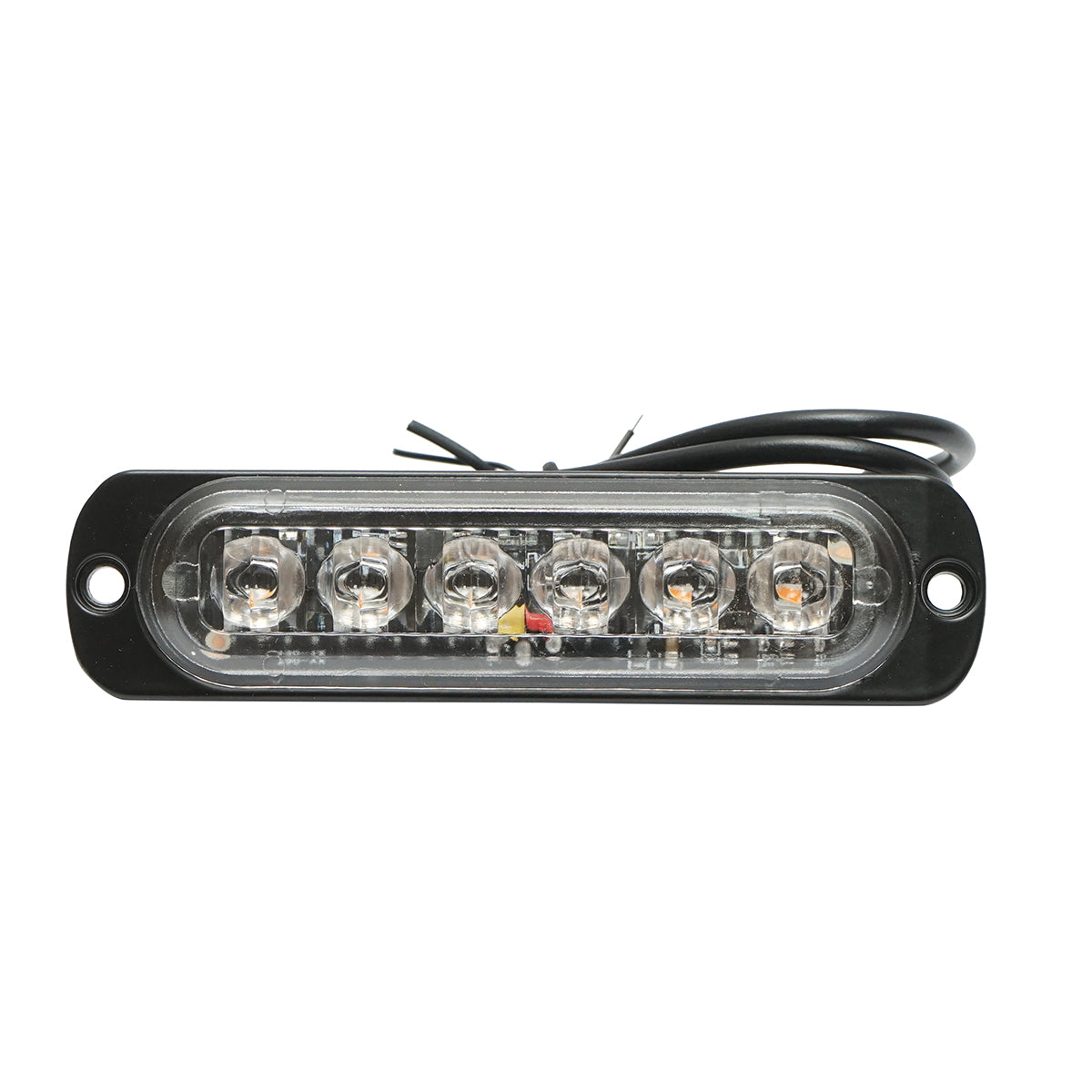 LED marker light 12-24V, 6W, yellow, 6 LEDs 110x30x12mm
