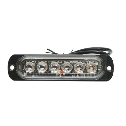 LED marker light 12-24V, 6W, yellow, 6 LEDs 110x30x12mm