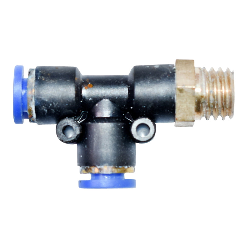 Quick T plastic connector and metal screw fi 6x6 with M12