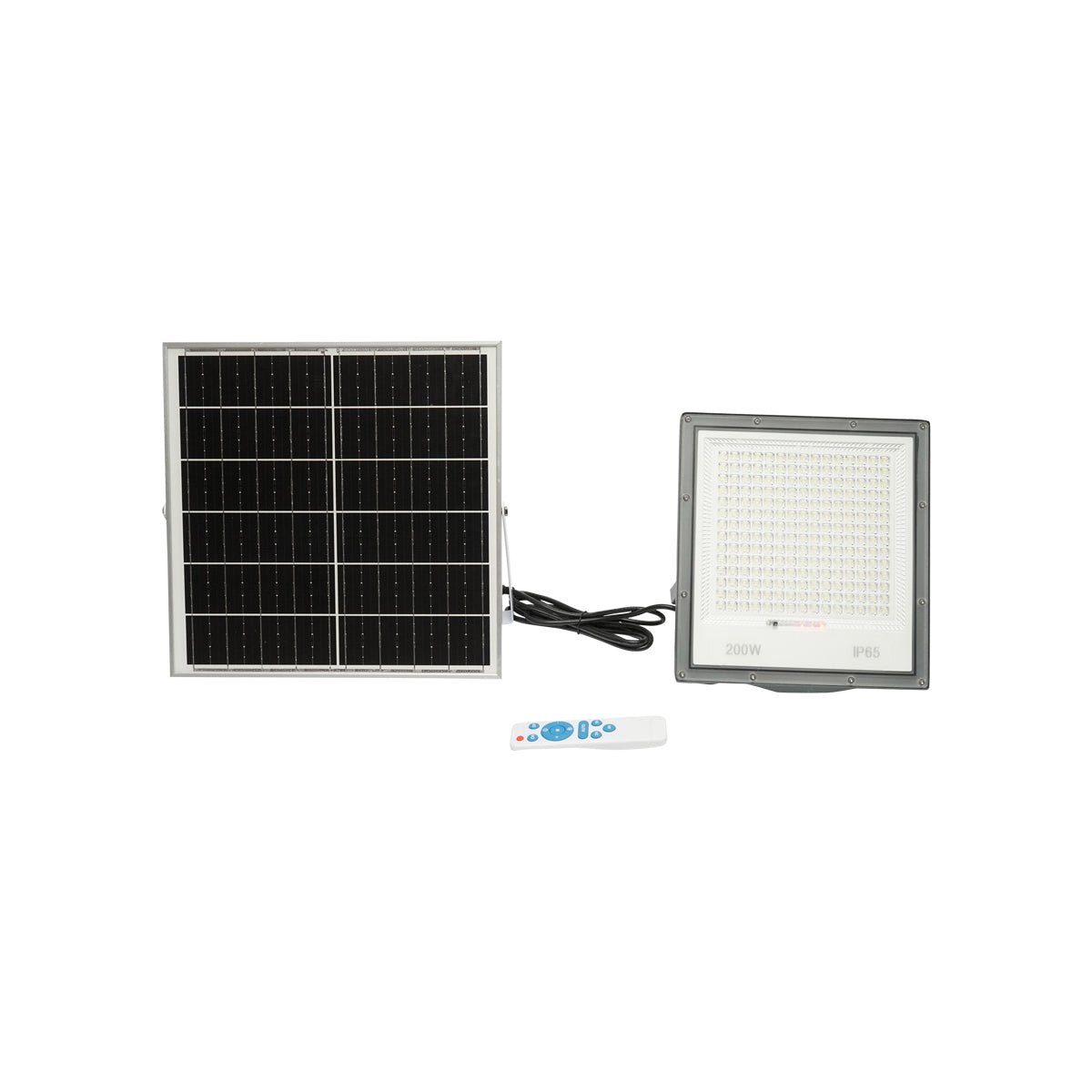 200W LED projector with 20W solar panel, battery and remote control Breckner Germany