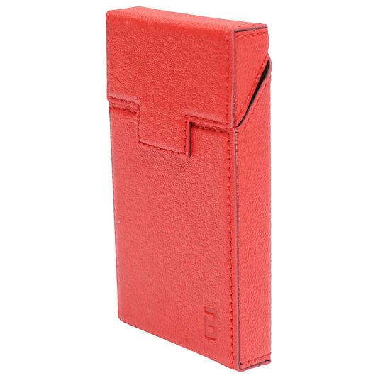Red leather case for pack of cigarettes P34 Breckner