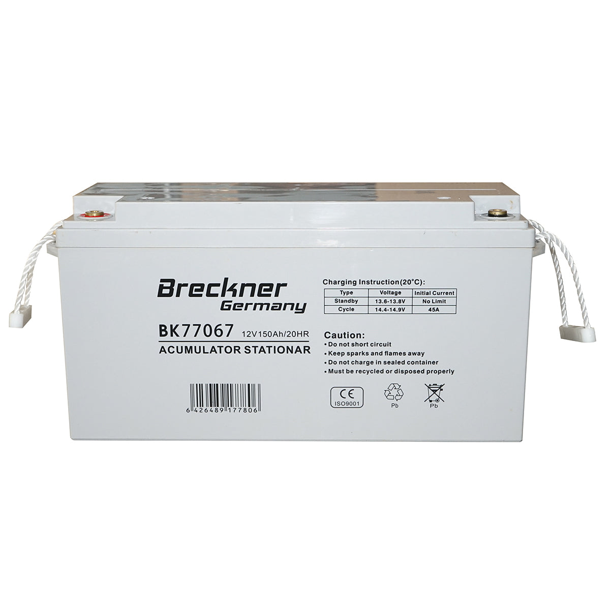 Gel solar system battery 12V 150Ah 20HR 495x180x275mm FCDG12-150 Breckner Germany