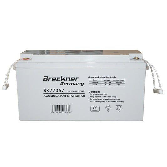 Gel solar system battery 12V 150Ah 20HR 495x180x275mm FCDG12-150 Breckner Germany