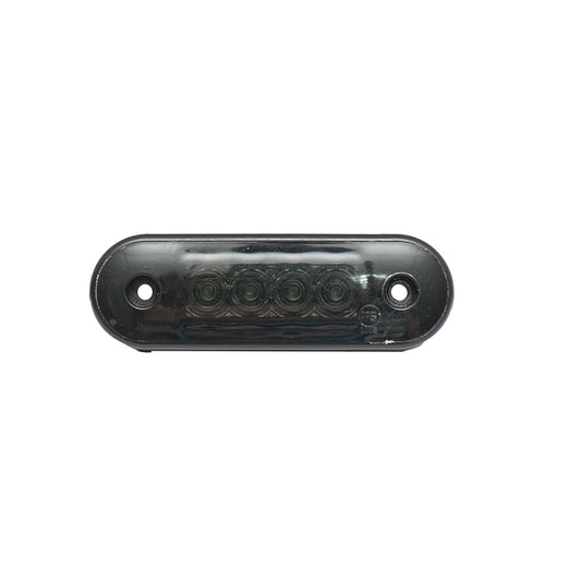 Slim LED side marker lamp 12-24V, smoke red 83x27mm Breckner Germany
