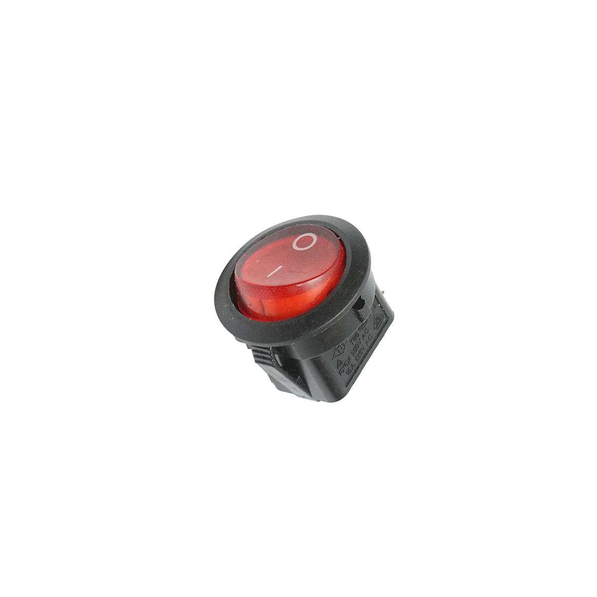 On-off switch button 12V/10A, 250V AC/15(6)A with 2 pins Breckner Germany