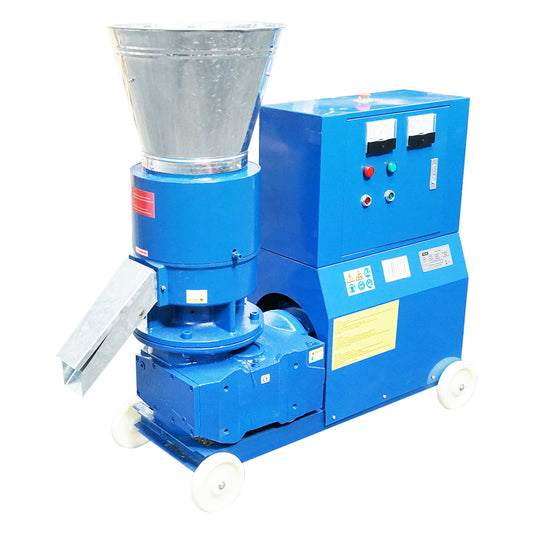 Feed granulator, 15KW grain press, 380V with a 6mm die and a maximum yield of 250kg/H