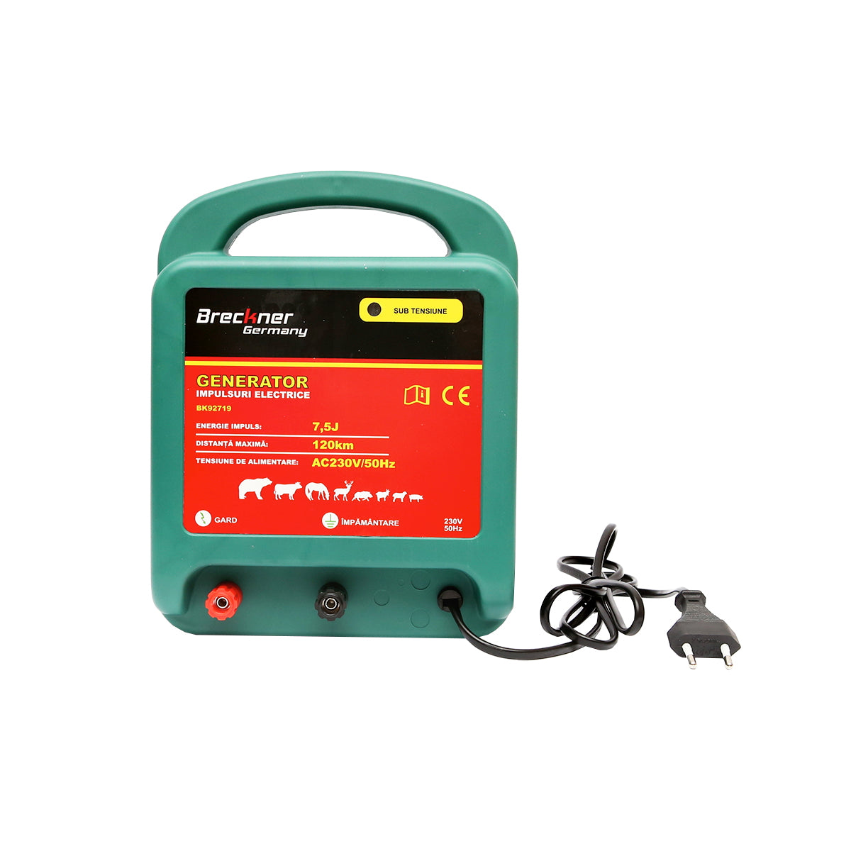 AC230V/50Hz 7.5 Joule impulse generator, 120km for electric fence Breckner Germany