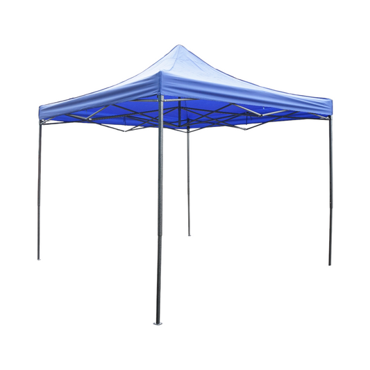 Blue pavilion tent 3x3m, adjustable height, foldable