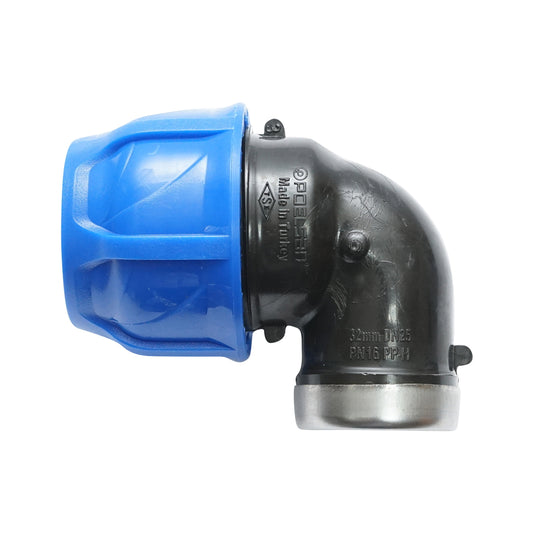 Compression fitting mother internal thread D32mmx3/4 max 16bar for PEHD irrigation systems