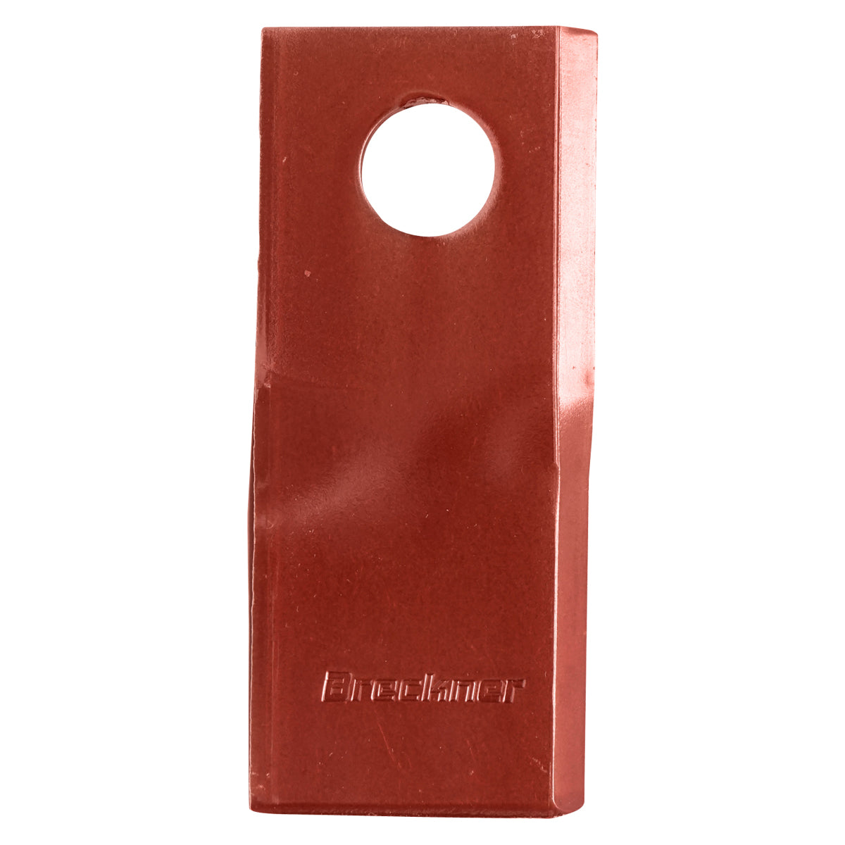 Twisted blade, right rotation direction for rotary mower 112x47x4mm 19mm Breckner Germany