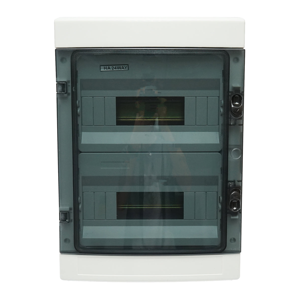 Applied fuse box 2 rows, 24 modules 295x255x130mm IP65 Breckner Germany