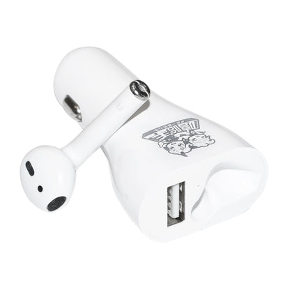 Bluetooth headset with car charger type cigarette lighter