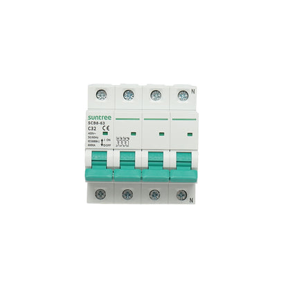 Automatic circuit breaker 3P+N, 32A 400VAC Suntree