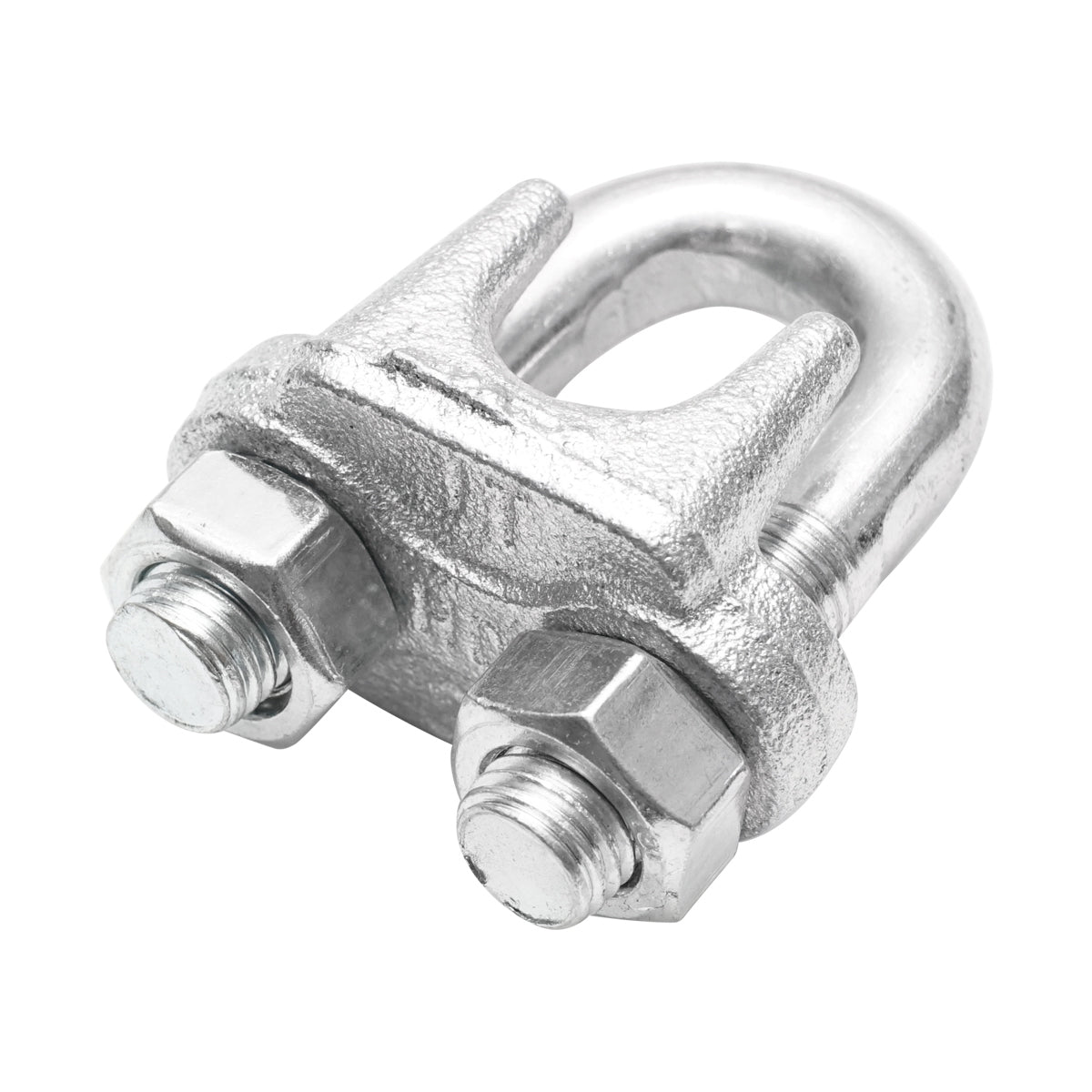 Galvanized clamp DIN 741-19 for 19 mm cable Breckner Germany