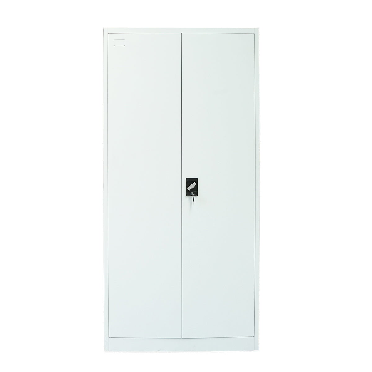 Metal cabinet locker type 1950x920x500mm with 2 secured doors, shelves and bar, gray Breckner Germany