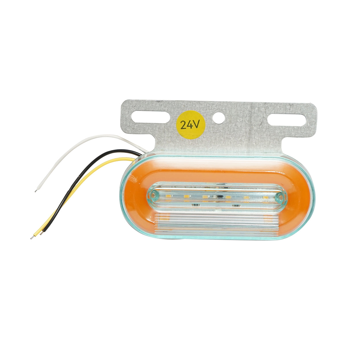 Yellow-white side marker lamp with 6 LEDs 24V Breckner Germany