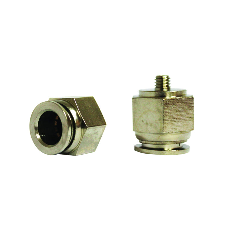 The quick right metal connector and metal screw fi 12 with M6