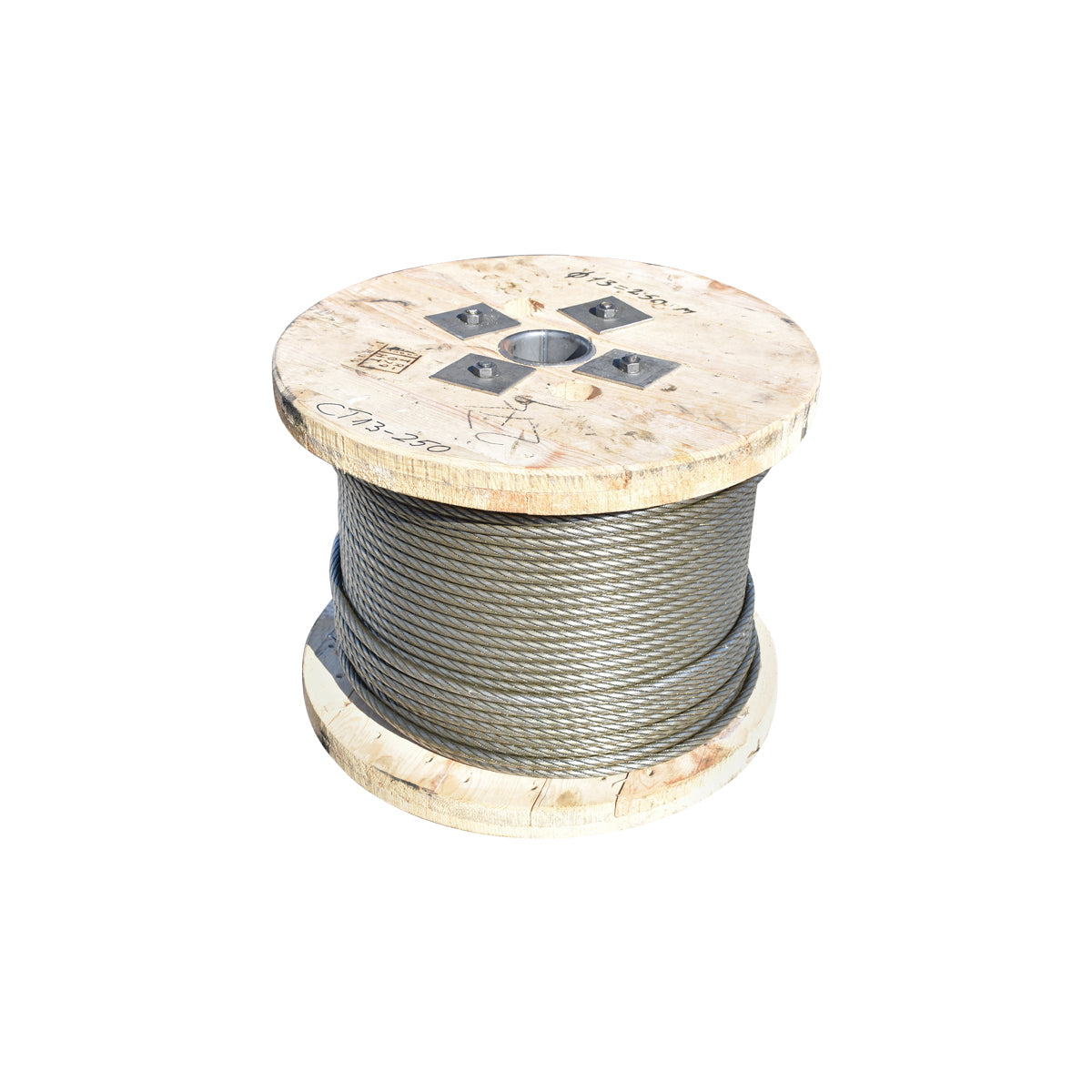 Steel winch cable 6x25 diameter 11mm metal core hammered 0.7Kg/1m, 1880m/roll