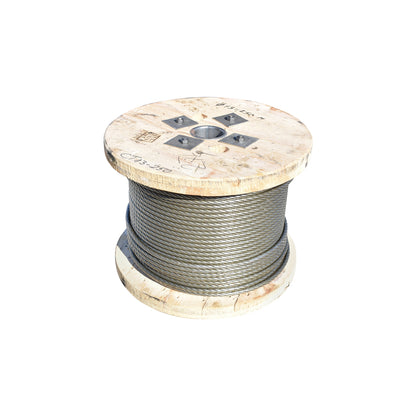 Steel winch cable 6x25 diameter 11mm metal core hammered 0.7Kg/1m, 1880m/roll