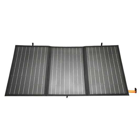 100W monocrystalline photovoltaic solar panel, foldable suitcase type with voltage regulator and USB port Breckner Germany