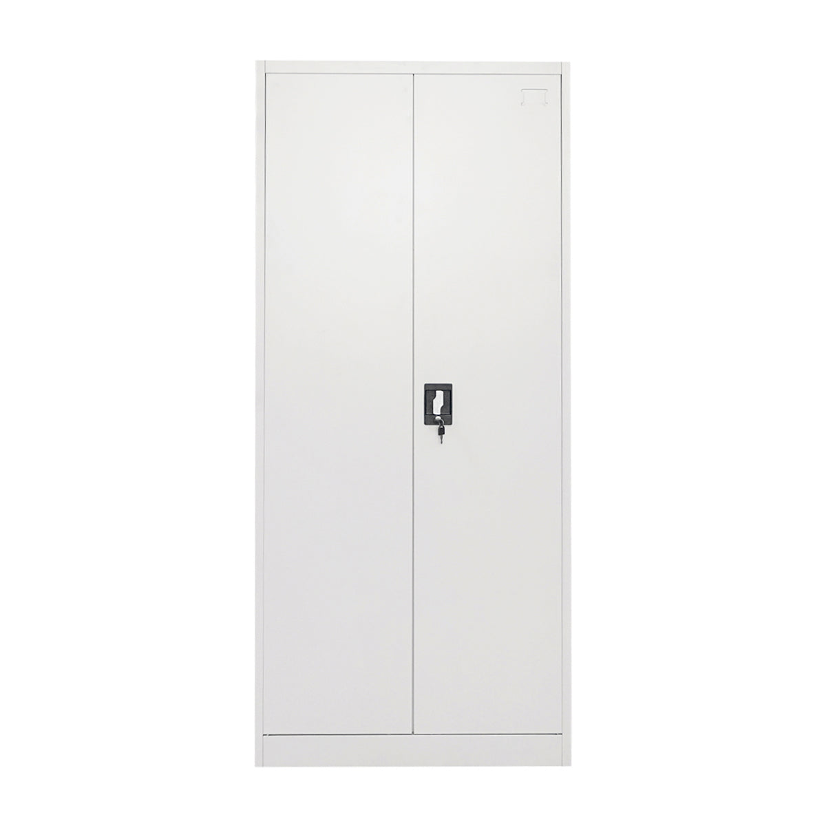 Metal cabinet 1800x800x350mm with 2 secure doors, 4 shelves, gray Breckner Germany
