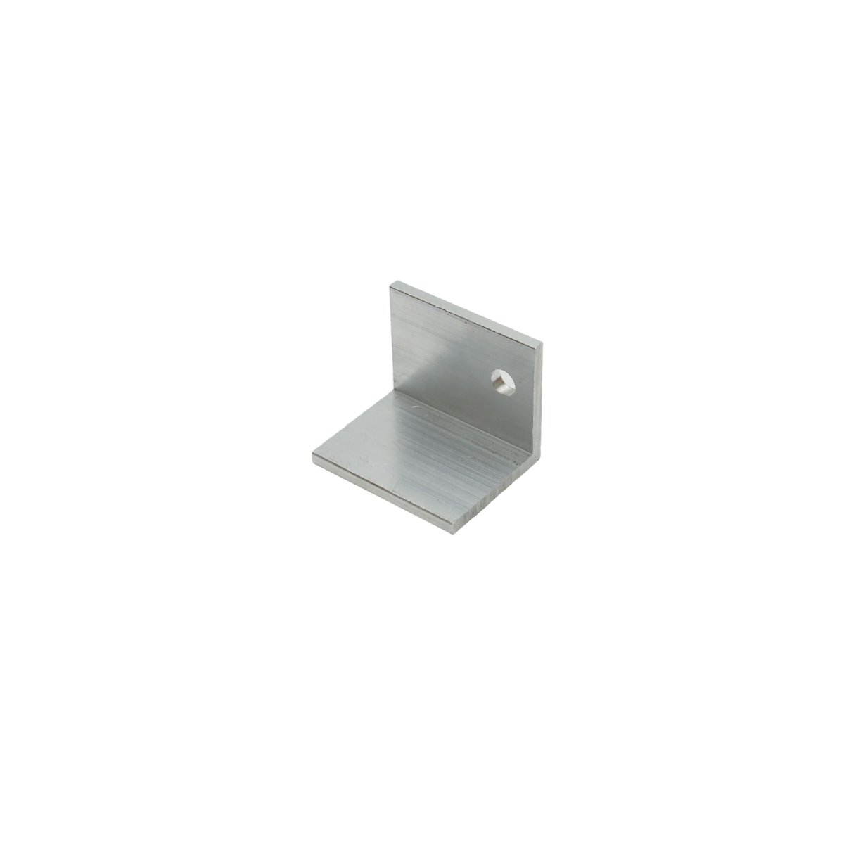 L fixing clamp for roof sheet with 1 hole for solar panel mounting