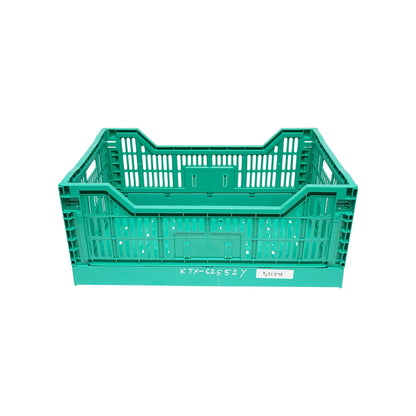 Box, foldable plastic box 595x395x250mm, green for storage