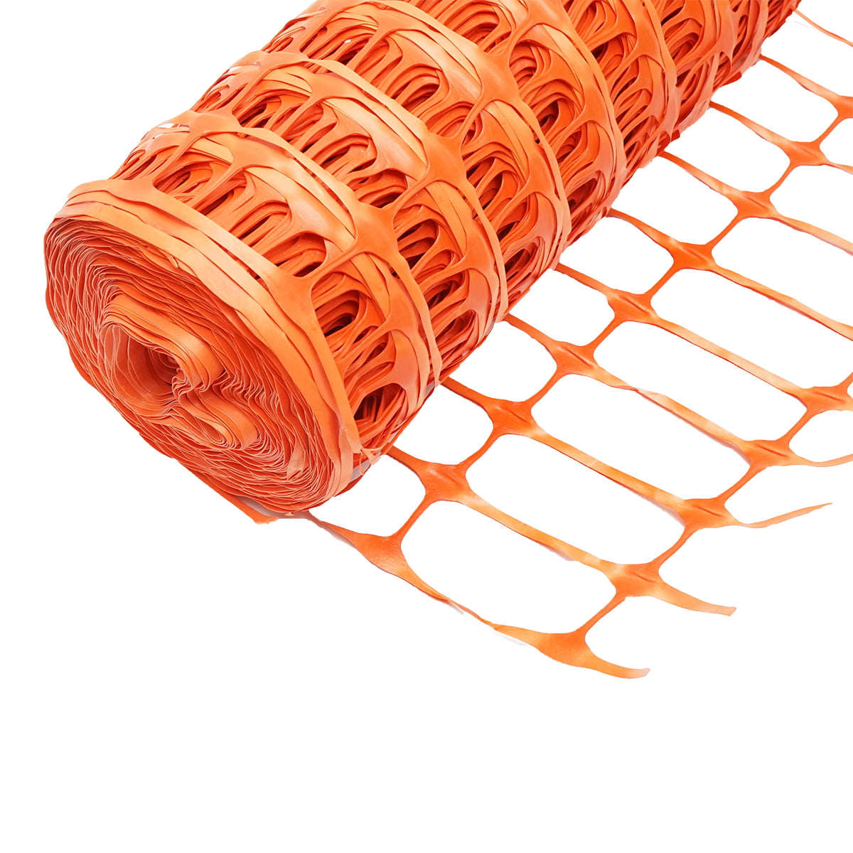 Boundary fence mesh 1mx50m with eyes 70x40mm, 110g/m orange