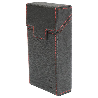 Black leather case for P25 Breckner cigarette pack