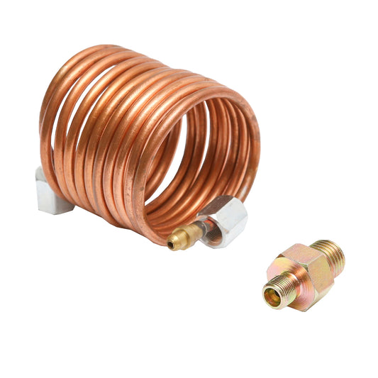 Copper oil pressure gauge pipe with reduction and tapered nipples for sealing UTB U-650