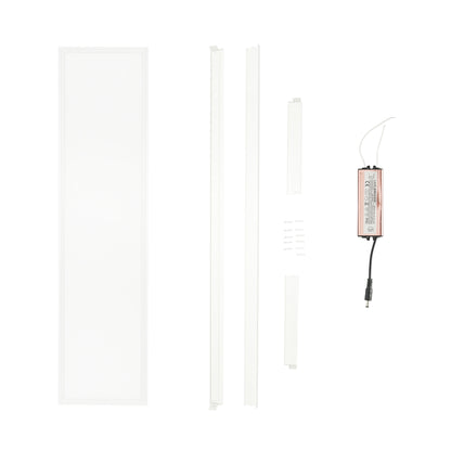 Slim LED panel 40W, 220V, IP20, 6500K, 1200x300mm with applied mounting frame Breckner Germany