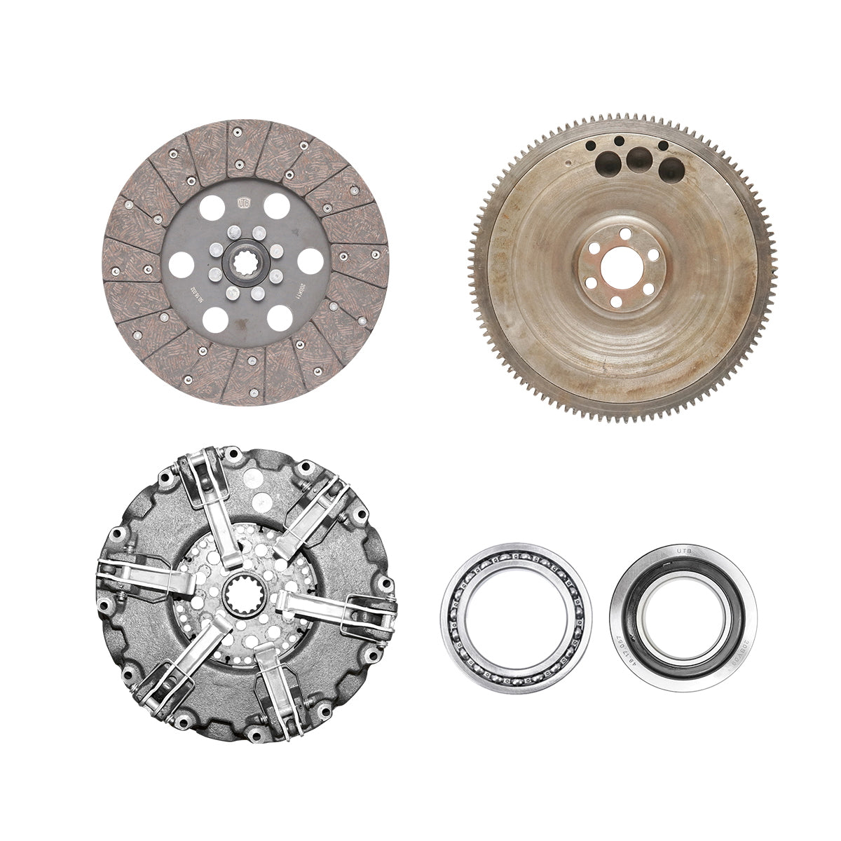 Complete clutch kit 11 inches with flywheel and pressure bearing UTB U-445, U-640