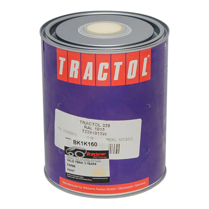 Bobcat type white automotive paint 1L Tractol
