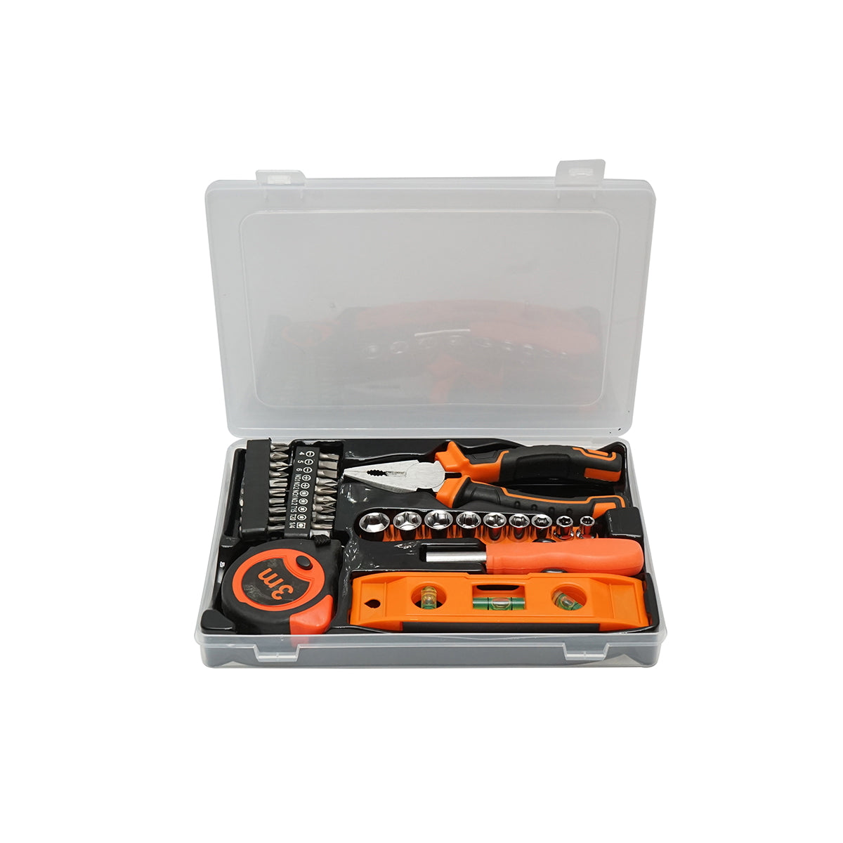 Combined tool and equipment set 33 pieces