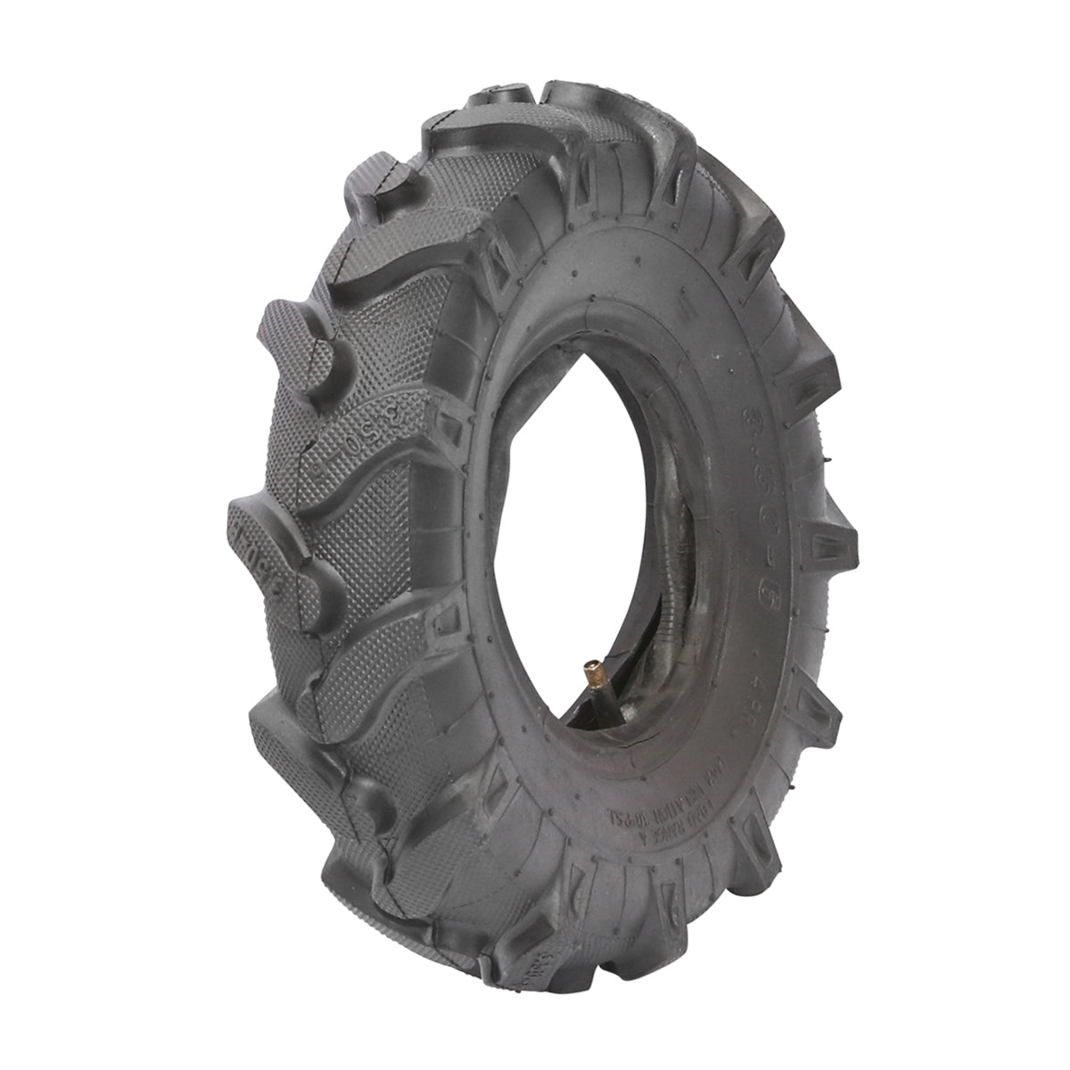 Agricultural tire 350/6 with lugs for rotary tiller
