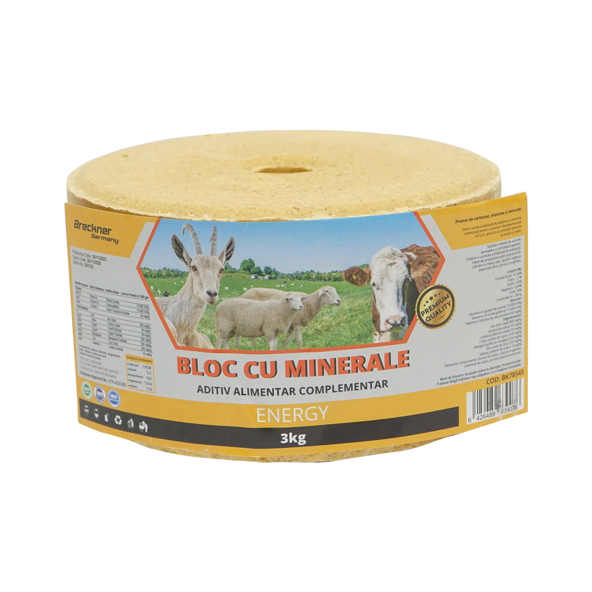 3kg salt block with vitamins and minerals for animals Breckner Germany