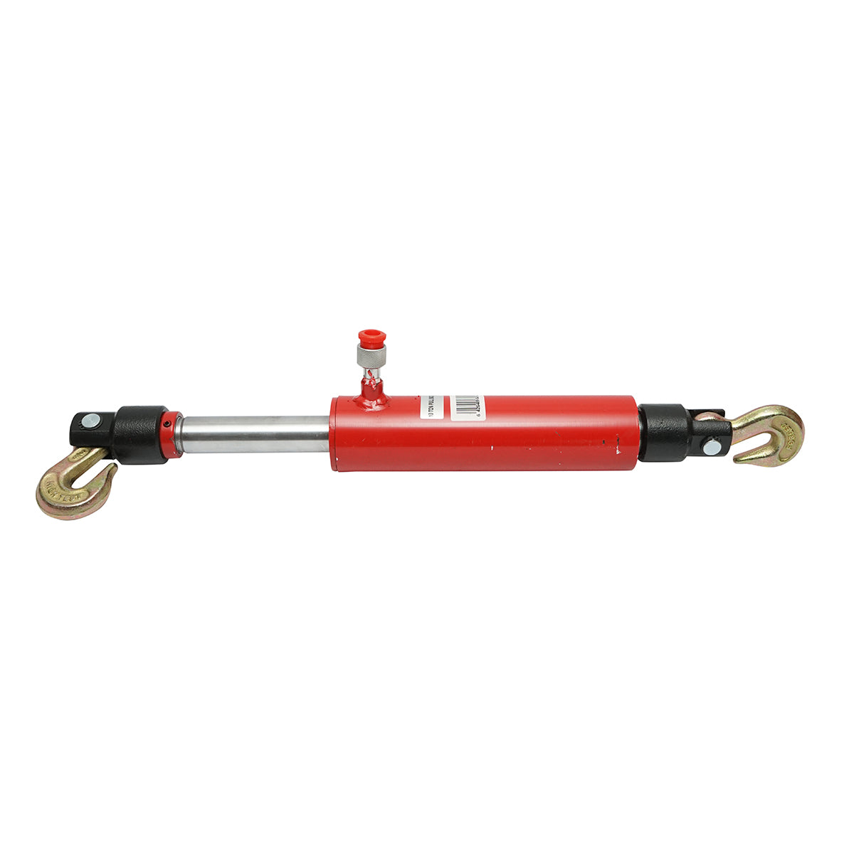 Hydraulic cylinder with hooks for sheet metal works, maximum load 10T