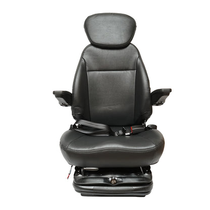 Universal adjustable seat for tractor with safety belt, armrests and suspension 800x610mm