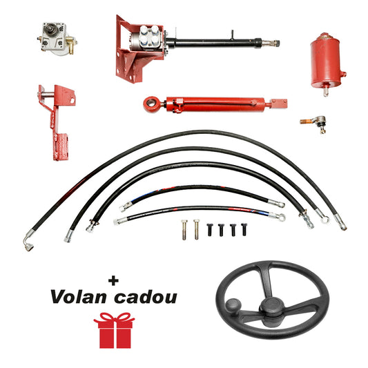 Complete power steering kit with Danfoss pump and hydraulic cylinder for U-445 with 3-cylinder engine