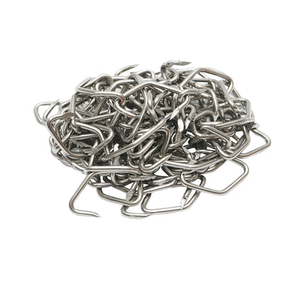 Set of 100 nasal rings made of wire for pigs 35mm