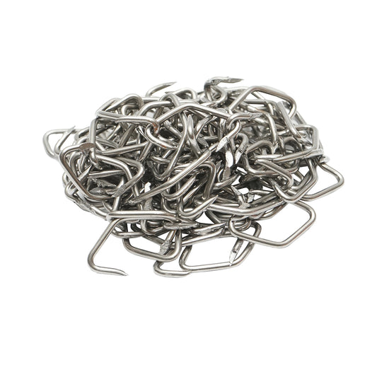Set of 100 nasal rings made of wire for pigs 35mm