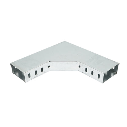 Horizontal bracket at 90 degrees made of galvanized steel for a 50x100mm gutter