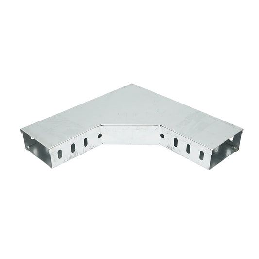 Horizontal bracket at 90 degrees made of galvanized steel for a 50x100mm gutter