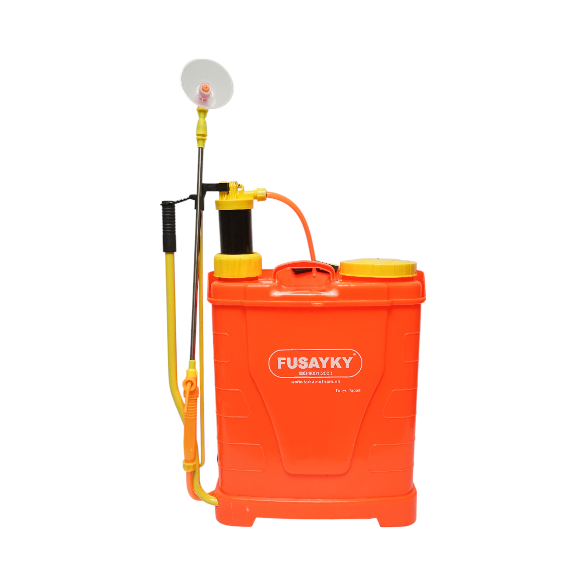 Manual spray pump, 18L tank, 3 nozzles, max pressure 3 bar