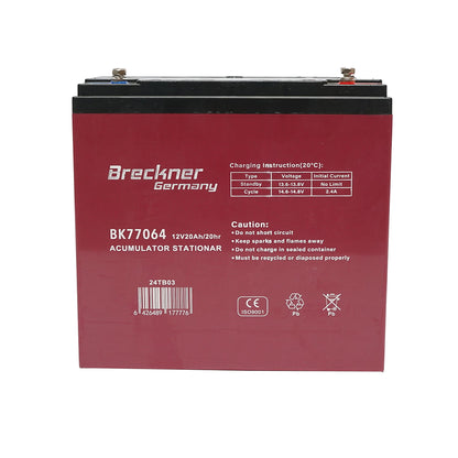 Solar gel battery 12V 28Ah 20HR 183x170x76mm Breckner Germany