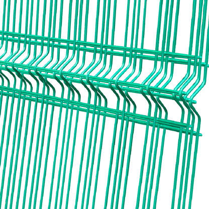 Zinc-coated bordered panel for fence 2500x1830mm green RAL6005