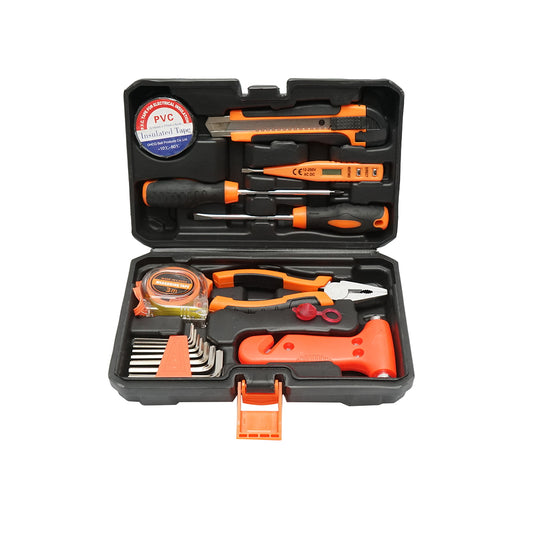 Combined tool and equipment set 16 pieces